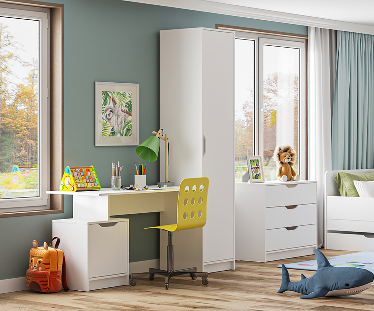 Руна СТ 01 Стол письменный (50) белый