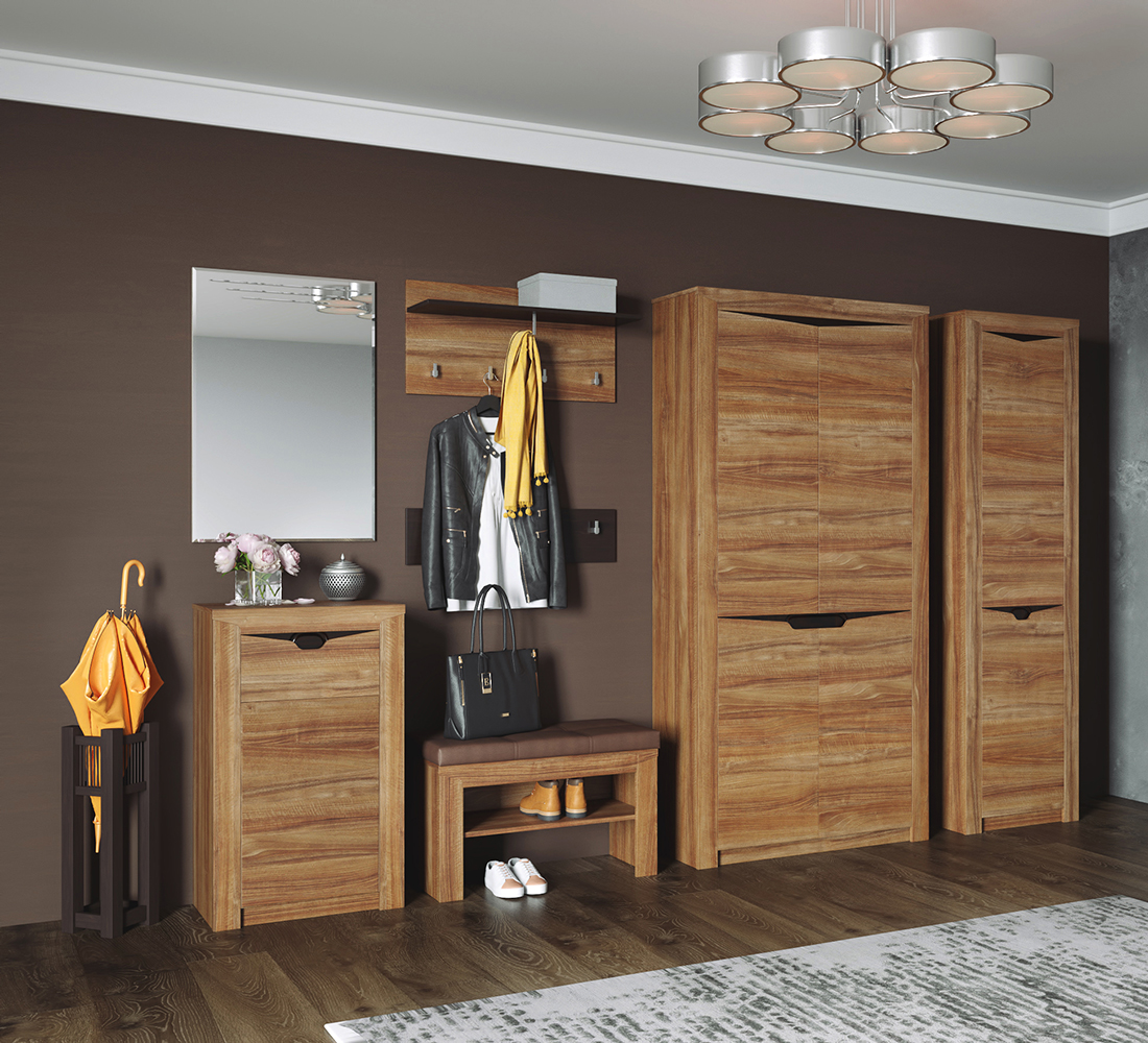 Тумба откр. Соренто (02) дуб стиргинг/ кофе структ.мат.