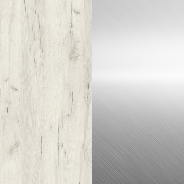 Стол Цент ЛДСП (111) подст. косое хром/дуб крафт белый Стол Цент ЛДСП (111) подст. косое хром/дуб крафт белый