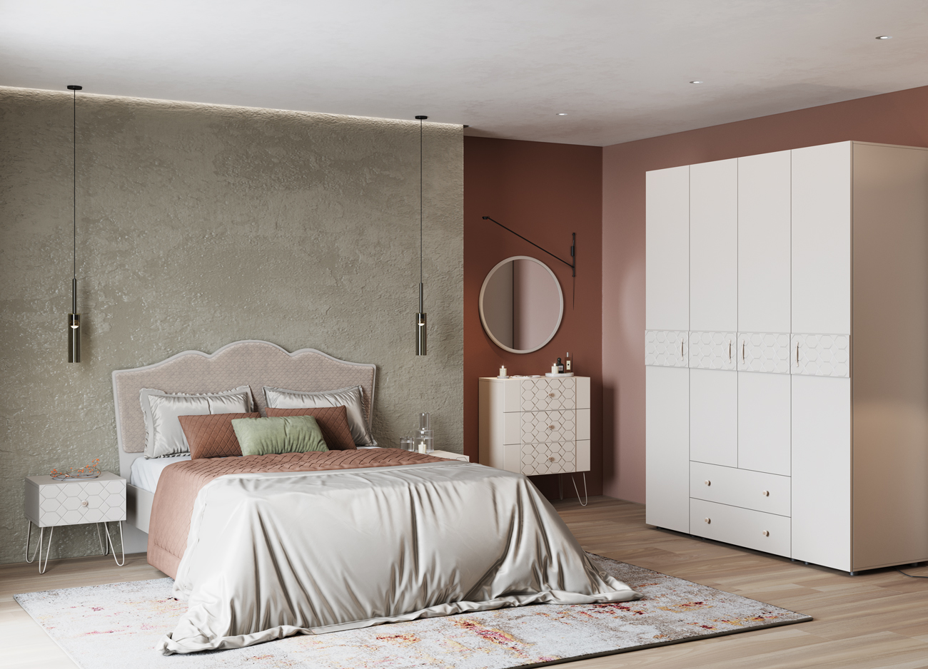 Рица Мод.РЦ-3 Шкаф комбинированный лам.сатин АКЦИЯ 21000 Рица Мод.РЦ-3 Шкаф комбинированный лам.сатин АКЦИЯ 21000