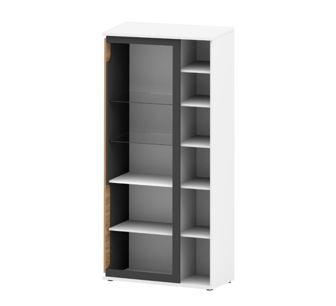 Риана Мод.РН11-01 Шкаф комбинированный лам дуб вотан/белый/графит