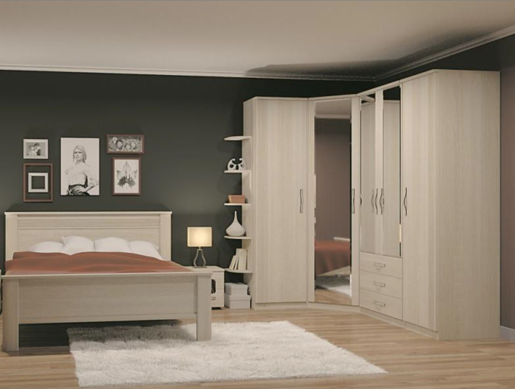 Диана Мод.Д7 Шкаф угловой  лам.дуб сонома