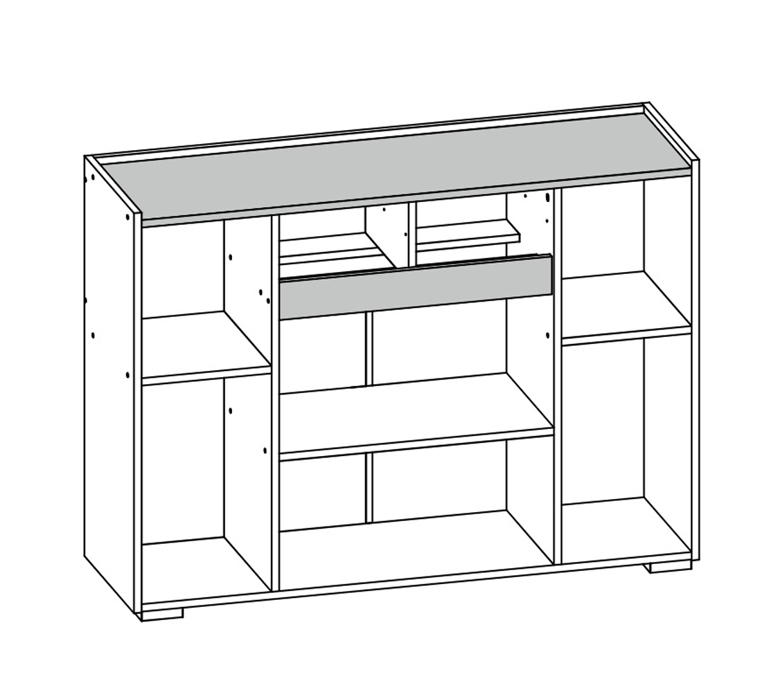 Комод Мика 1204 (49) белый/белый-сонома АКЦИЯ 7850