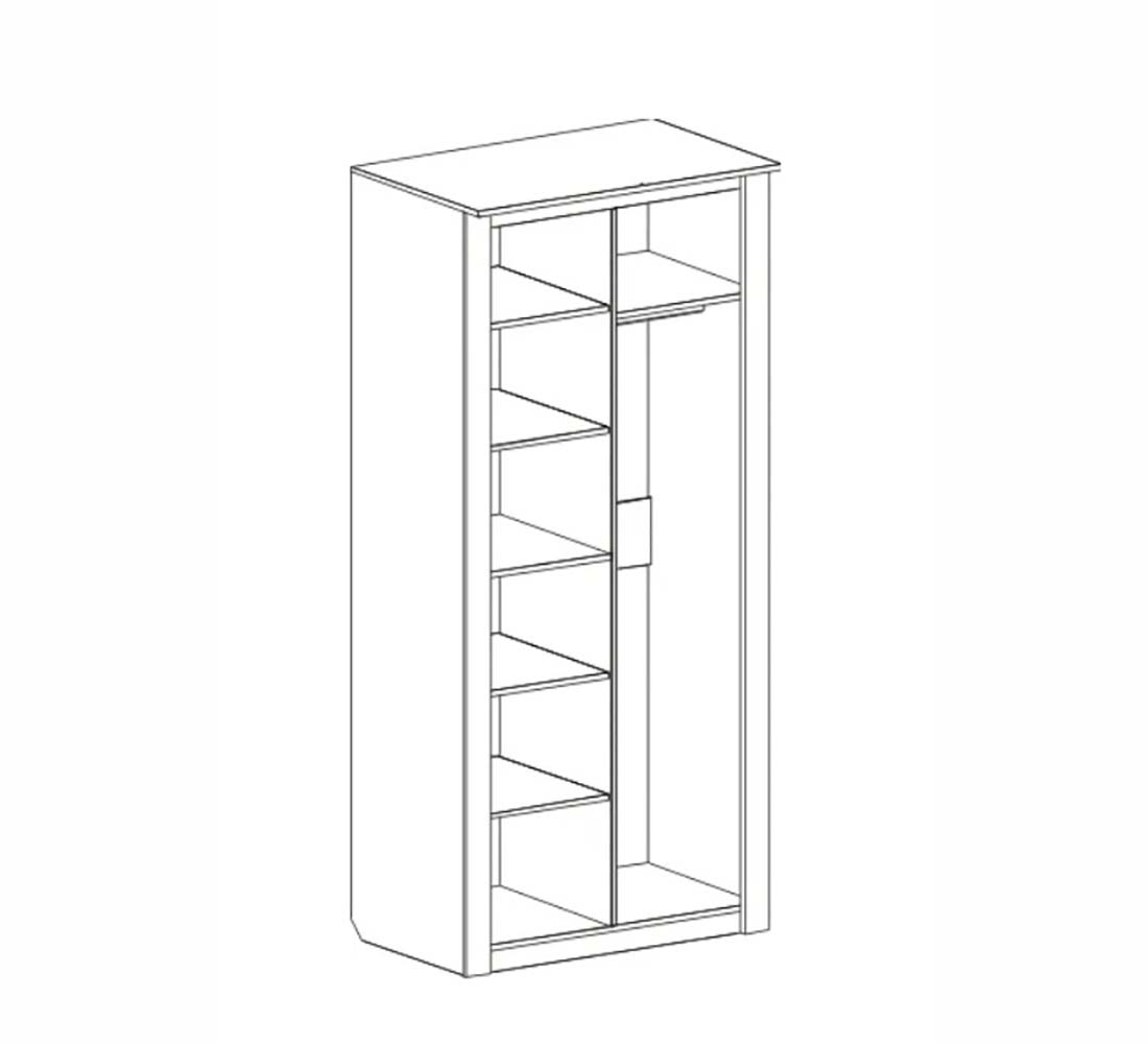Элана спальня Шкаф 2-х дв.(02) бодега белая