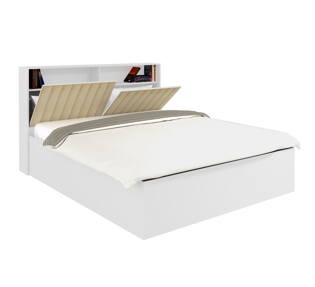 Джуна Мод.ДЖ-13 Кровать лам.белый (1600 мм)