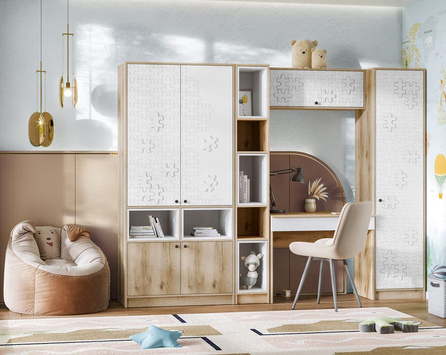 Киви ПЛ-01 Полка навесная (50) белый суперматовый/дуб делано