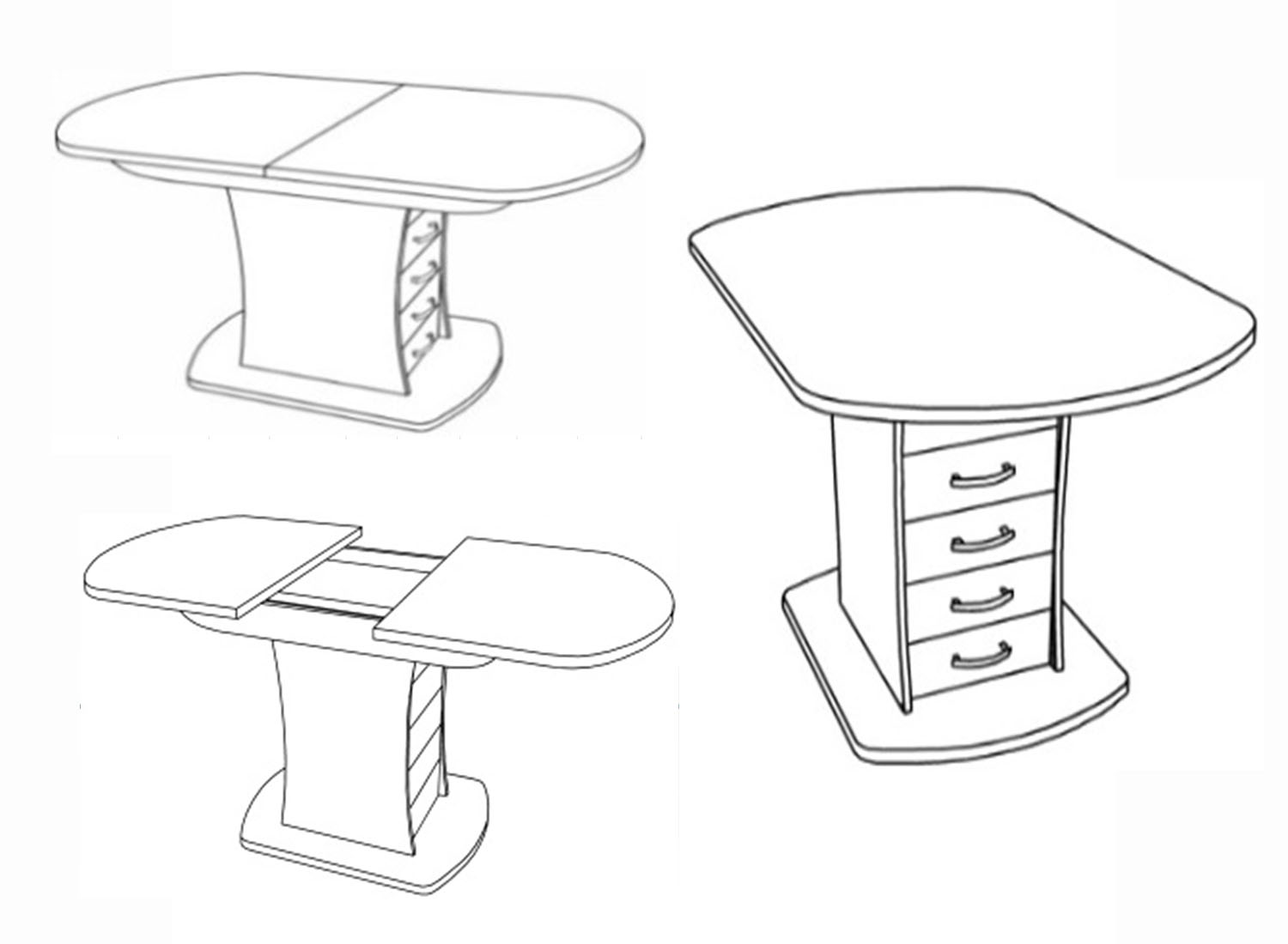 Стол-бар Алмаз 700*1100 ЛДСП премиум (104) цемент светлый
