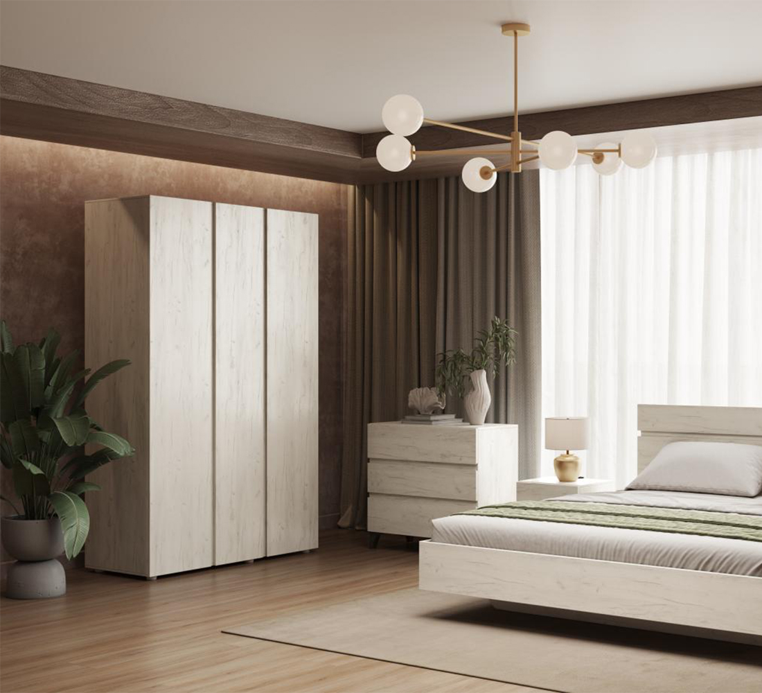 Крафт Мод.КТ2 Комод лам.дуб крафт белый