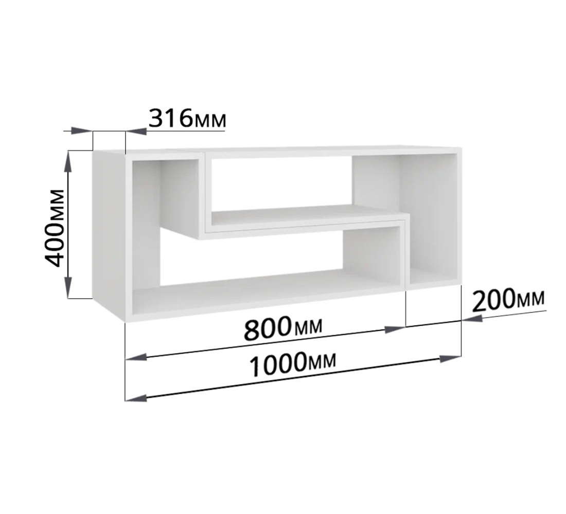 Стеллаж Смарт-2 (49) белый АКЦИЯ 3600
