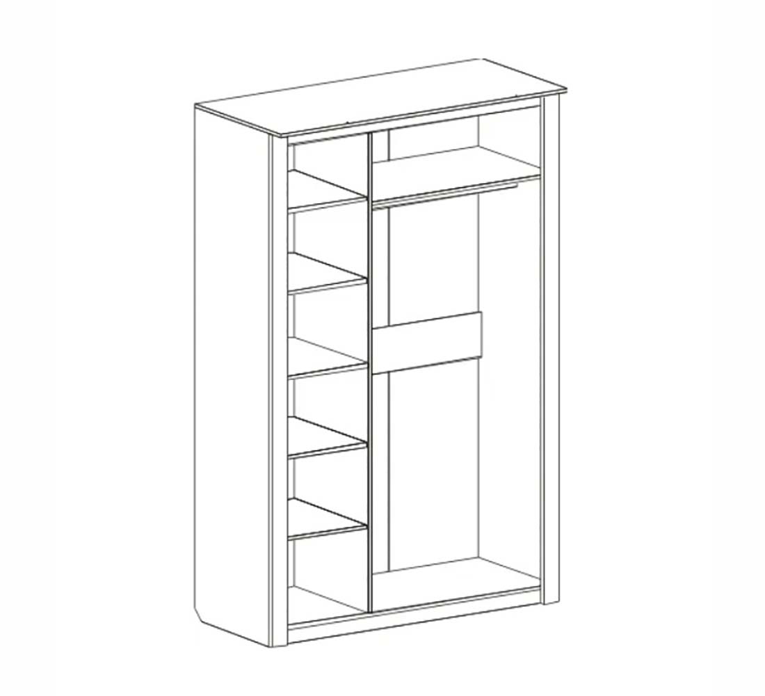 Элана спальня Шкаф 3-х дв.(02) бодега белая