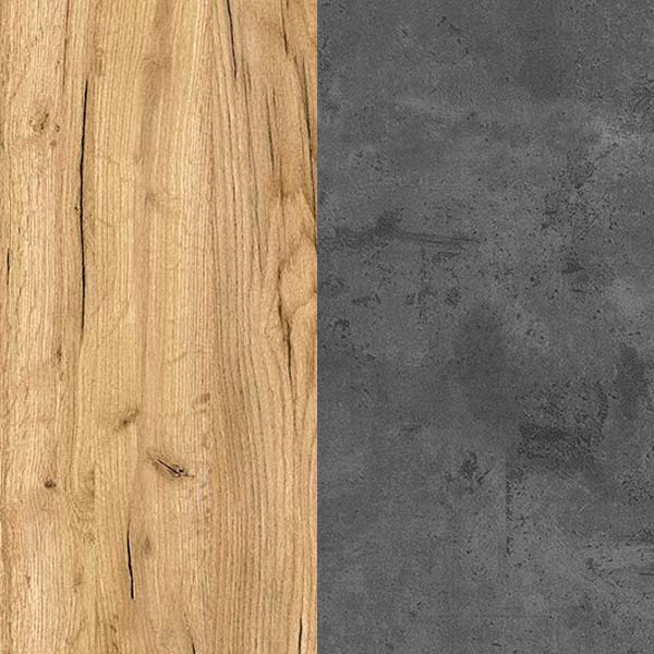 Прихожая Соренто шкаф с зерк. (47) дуб крафт/бетон темн. УП