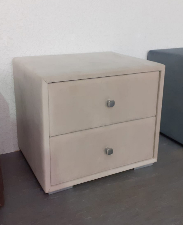 Тумба прикроватная Твист (98) микровелюр бежевый