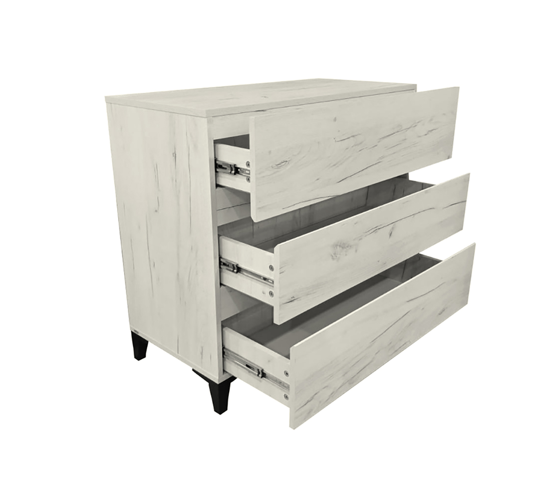 Крафт Мод.КТ2 Комод лам.дуб крафт белый