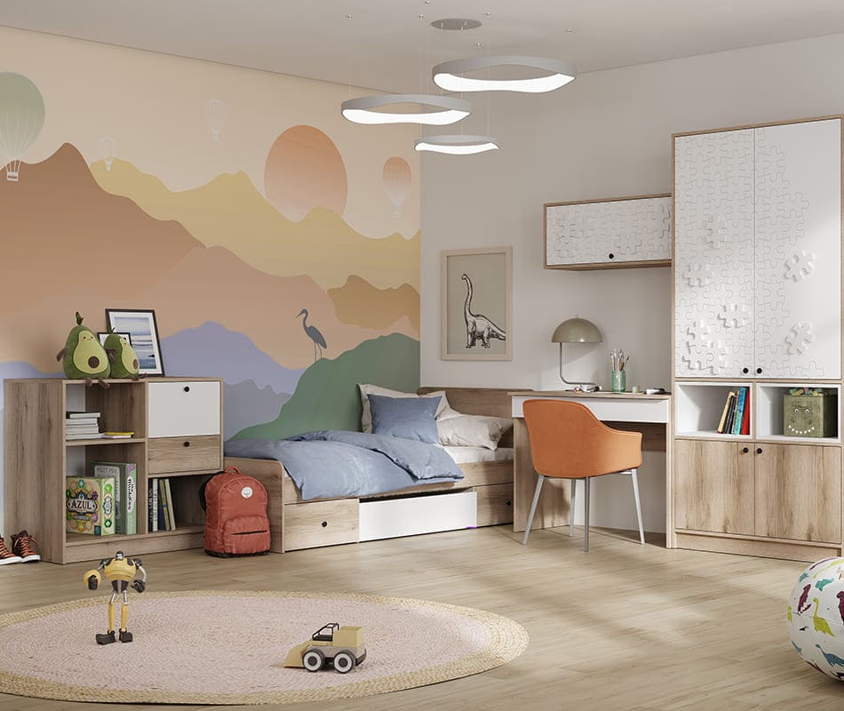 Киви ЯК-01 Ящик кроватный (50) белый/дуб делано