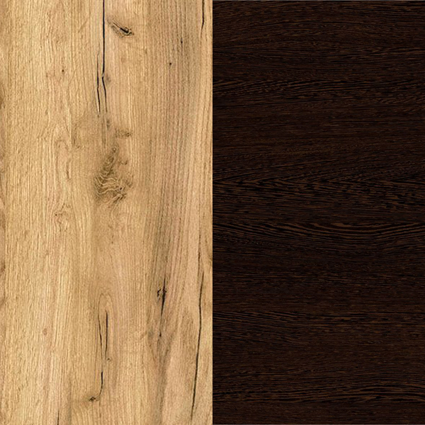 Кухня Паола 2,0м (50) дуб крафт золотой/венге