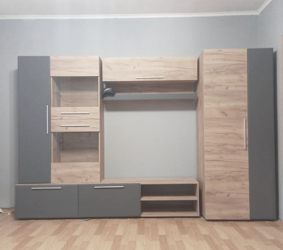 Гостиная Сафари НМ (83) дуб крафт золотой