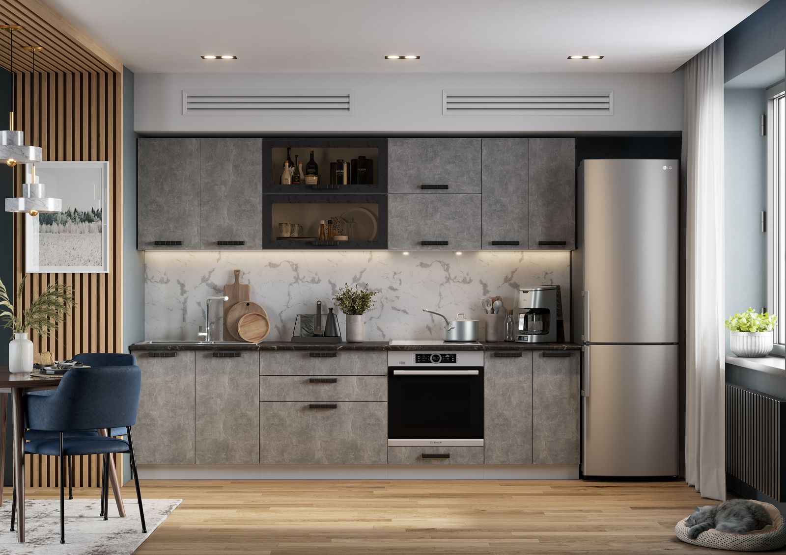 Ф40 Пасаденна ШВ 600; ШН 600; ШНМ 600 (50) ателье светлое