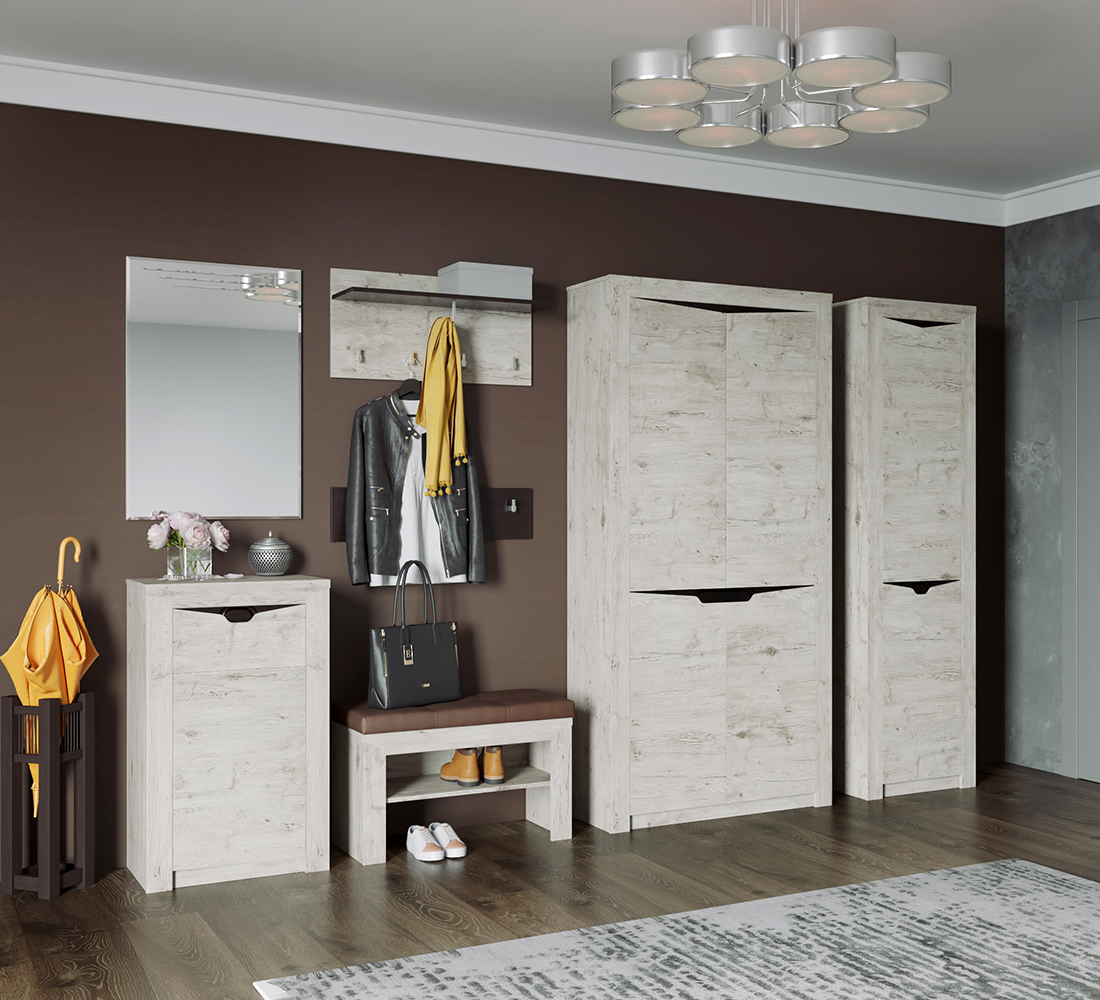 Тумба откр. Соренто (02) дуб бонифаций/ кофе структ.мат.