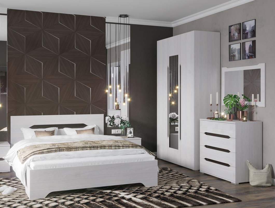 Кровать Валенсия наст. КР013 1,4м (50) дуб анкор