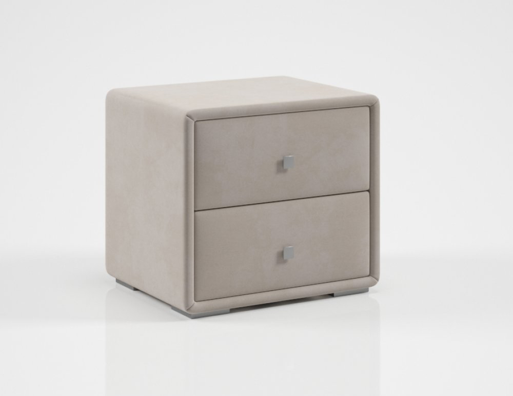 Тумба прикроватная Твист (98) микровелюр бежевый