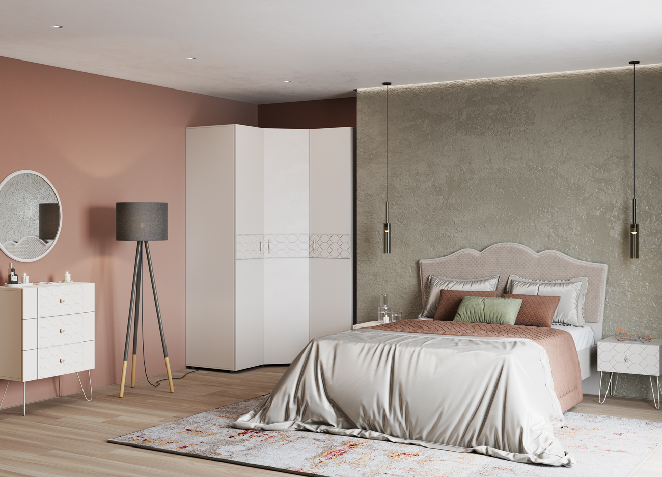 Рица Мод.РЦ-2а Шкаф для одежды лам.сатин АКЦИЯ 10100 Рица Мод.РЦ-2а Шкаф для одежды лам.сатин АКЦИЯ 10100