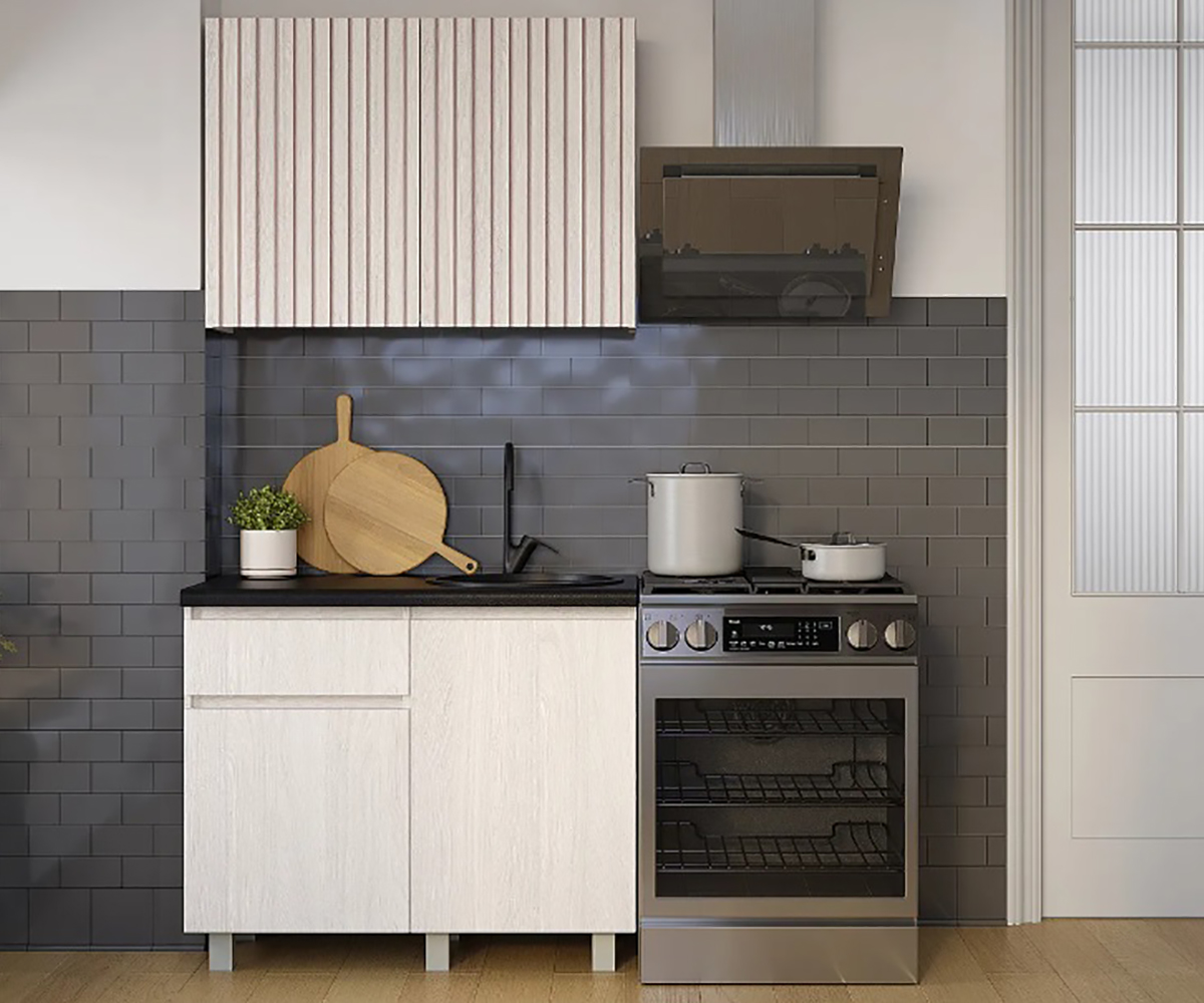 Кухня Тренд 1,0м (29) ясень белый АКЦИЯ 11200