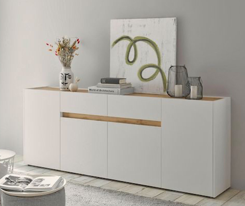 Комод Мика 1204 (49) белый/белый-сонома АКЦИЯ 7850