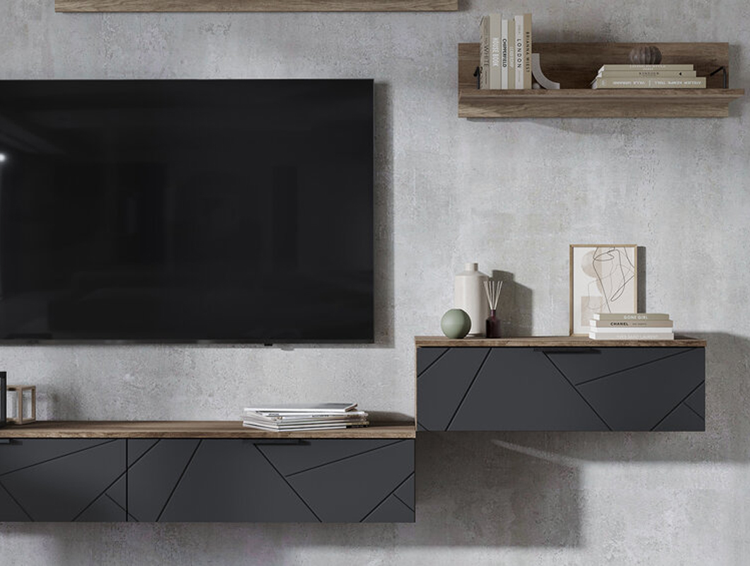 Даллас ТБ 03 Тумба (50) софт графит/дуб каньон Даллас ТБ 03 Тумба (50) софт графит/дуб каньон