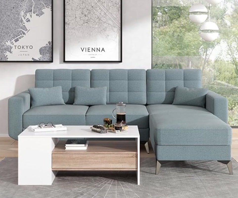 Стол с ящиком 114 (49) белый/сонома АКЦИЯ 4000