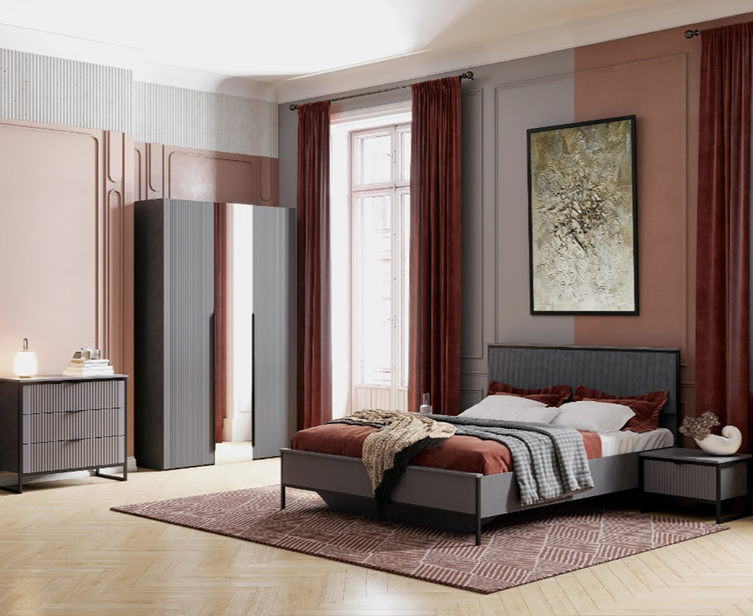 Нора Тумба с ящ. (02) металл Бруклин/графит