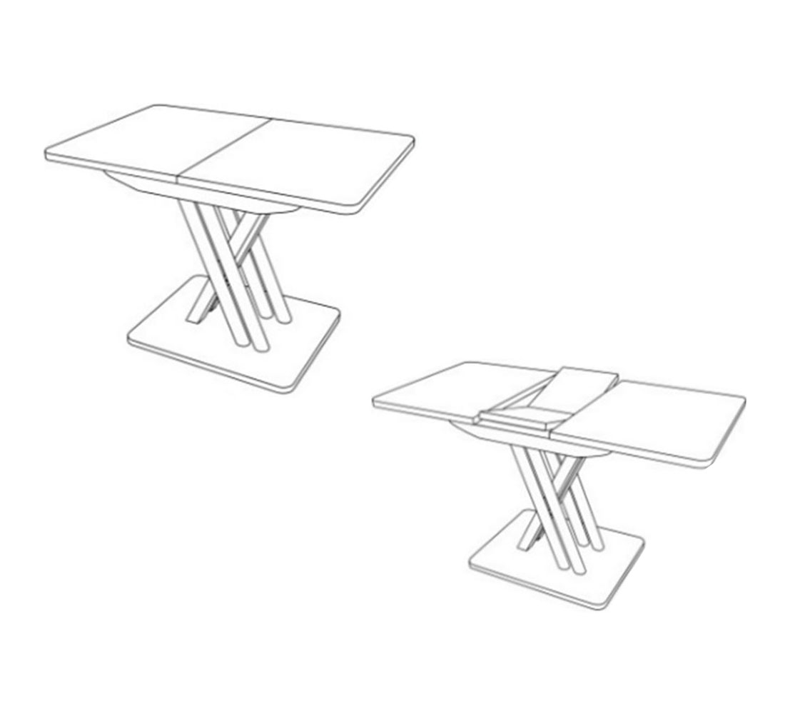 Стол Сидней 700*1100 ЛДСП премиум (104) цемент светлый