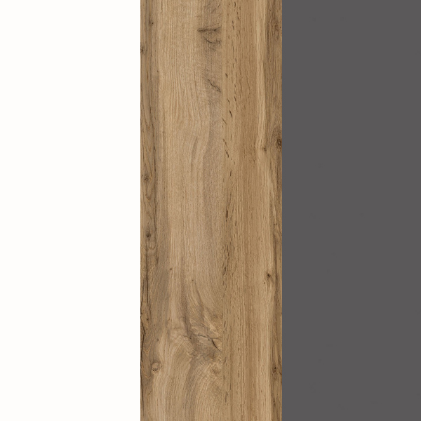 Риана Мод.РН11 Шкаф комбинированный лам дуб вотан/белый/графит Риана Мод.РН11 Шкаф комбинированный лам дуб вотан/белый/графит