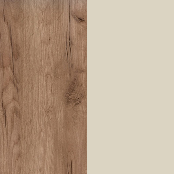 Рейн КР 02 Кровать 1,6*2,0 (50) бежевый/дуб крафт табачный