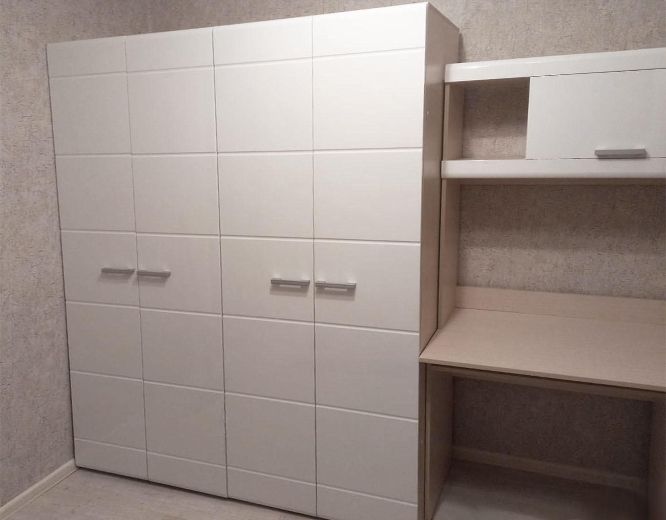 Шкаф 2-ств. Симба (50) белый глянец/белфорт АКЦИЯ 13200