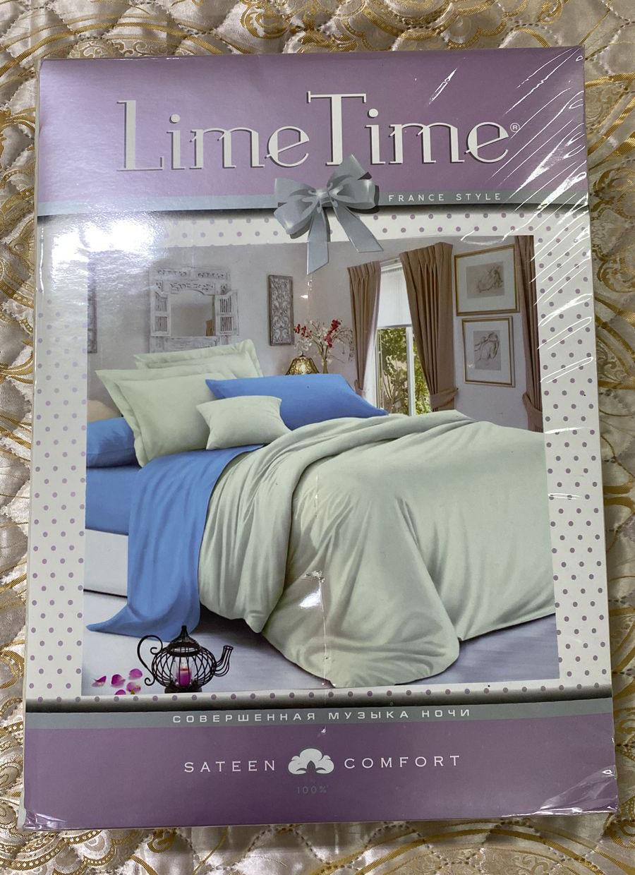 КПБ Lime Time сатин solo Евро 1