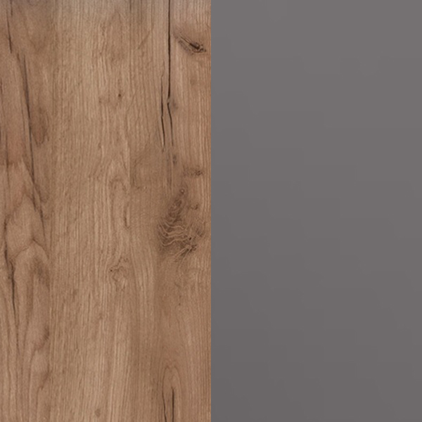 Орегон ШК 04 Шкаф 4-х ств. (50) белый супермат /дуб крафт  табачный