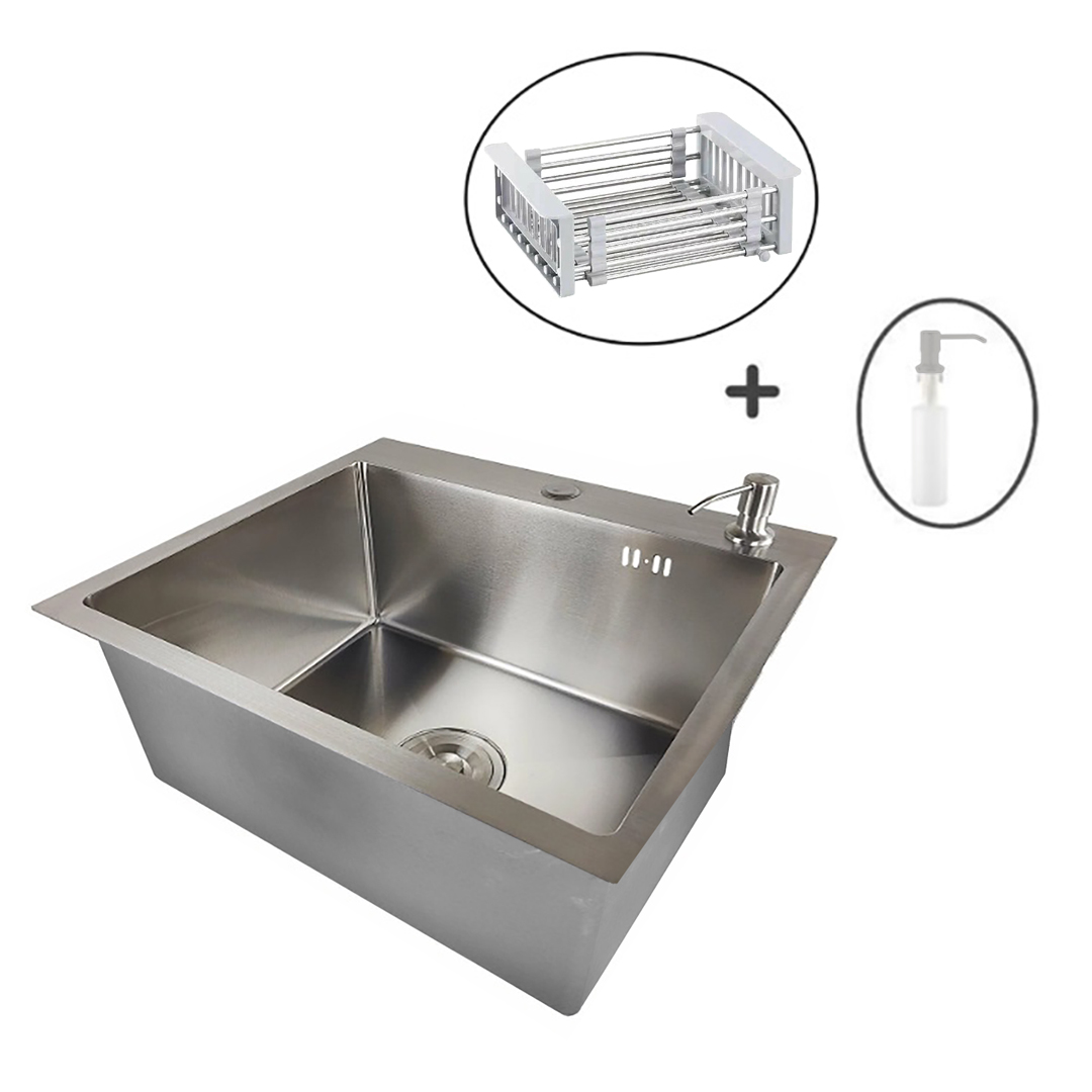 Мойка универс. С5044 (88) (в компл. коландер и диспенсер) нерж. Сатин MARRBAXX Мойка универс. С5044 (88) (в компл. коландер и диспенсер) нерж. Сатин MARRBAXX