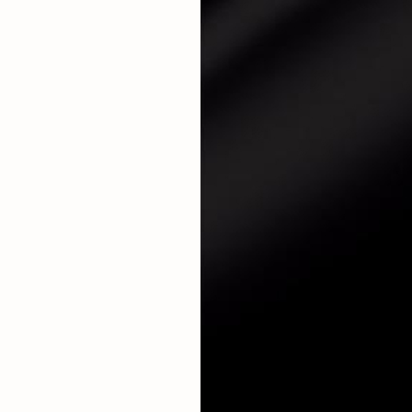 Стол Релакс раздвижной ЛДСП (111) подстолье стиль 1 конус черное/ белый матовый