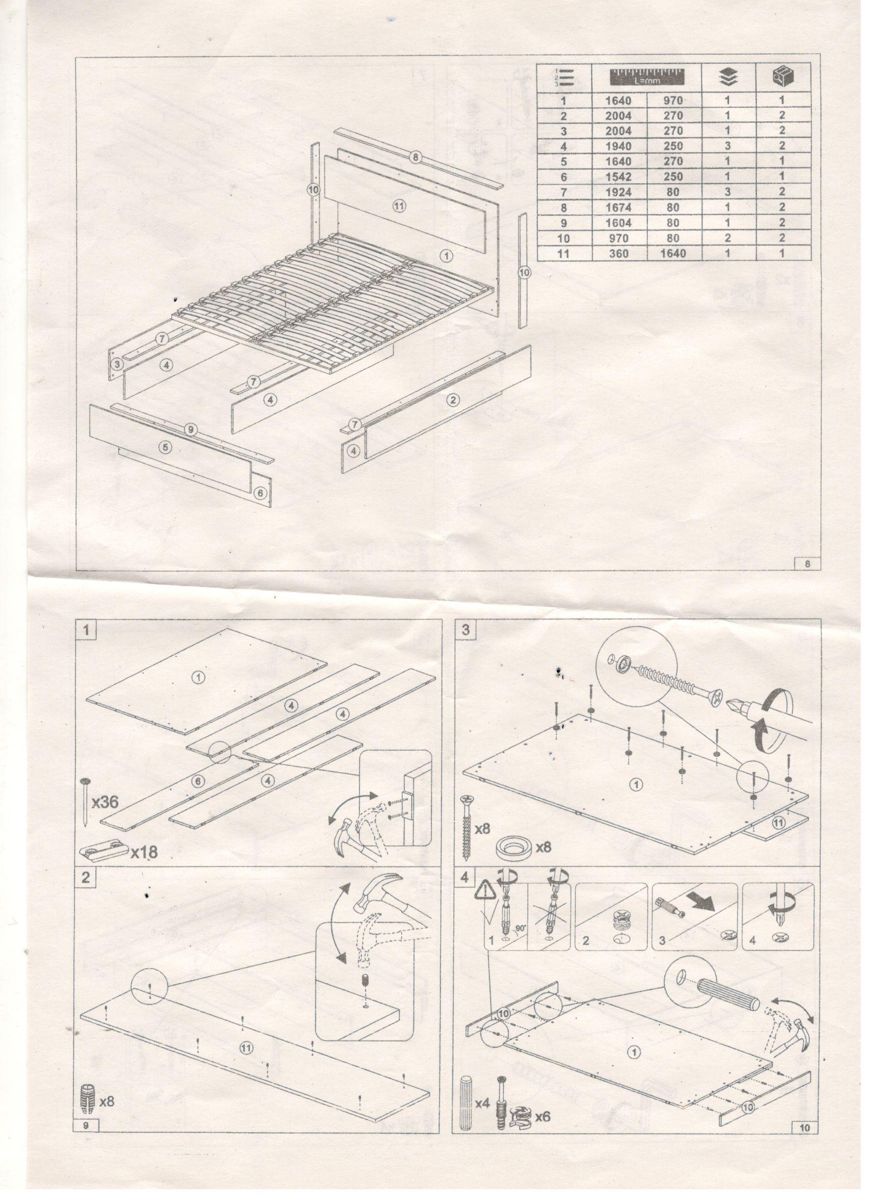 Орегон КР 02 Кровать 1,6*2,0 (50) белый супермат /дуб крафт  табачный