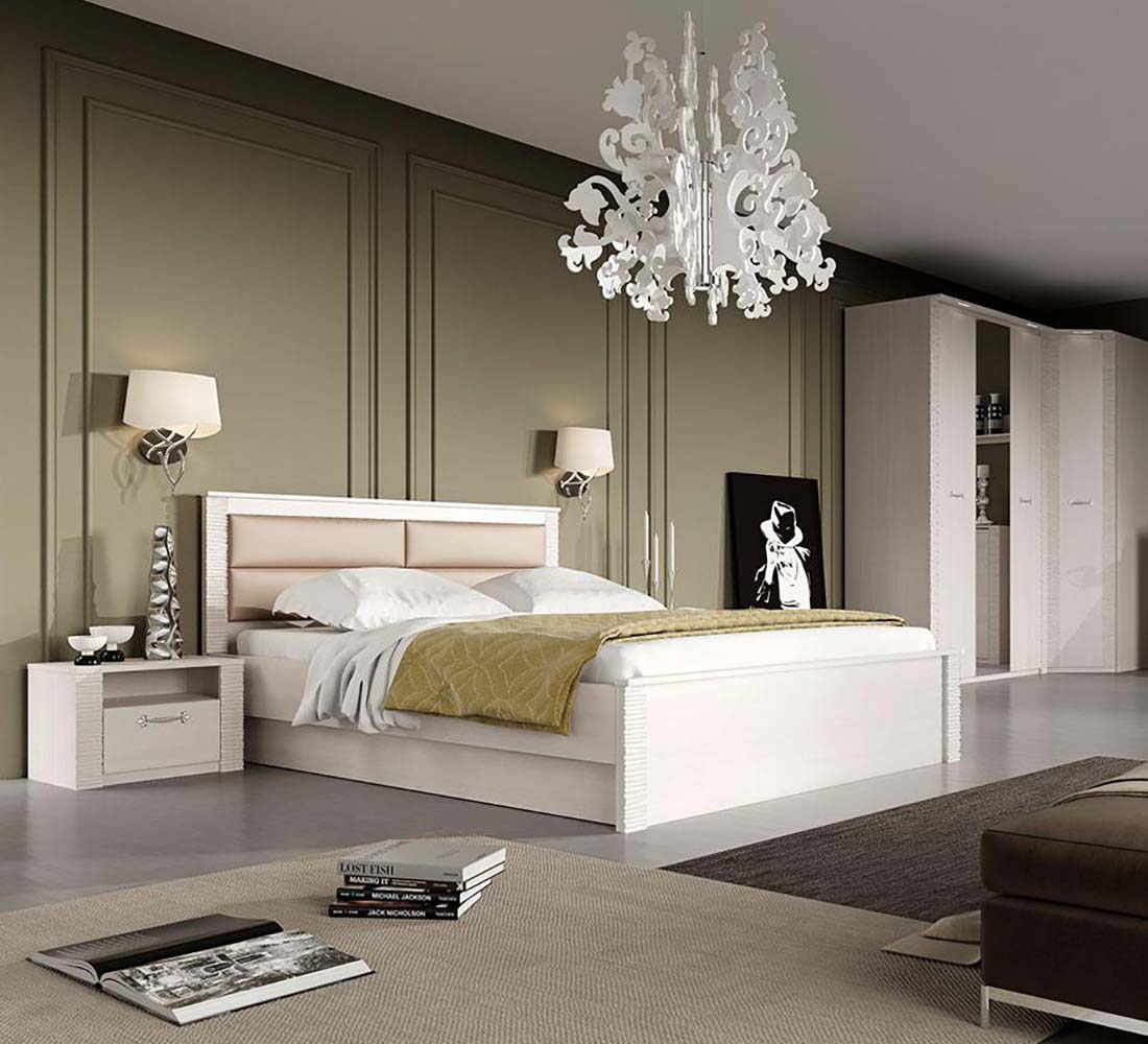 Элана спальня Шкаф 3-х дв.(02) бодега белая