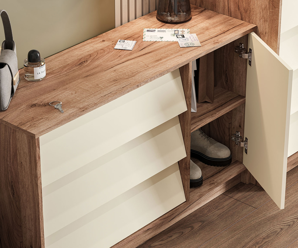 Рейн КМ 01 Комод 1200 (50) кашемир/дуб крафт табачный