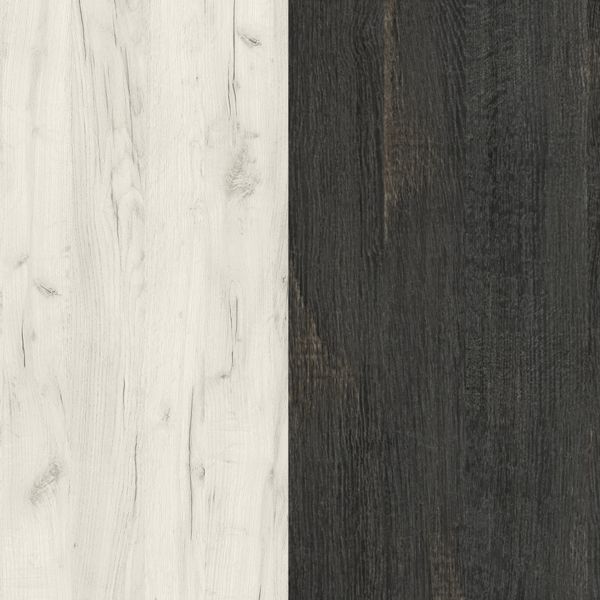 Гретта Мод.ГТ3 Шкаф комбинированный лам.интра-лам.дуб крафт белый