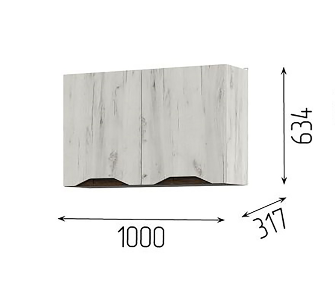 Кухня Паола 2,0м (50) дуб крафт белый/венге