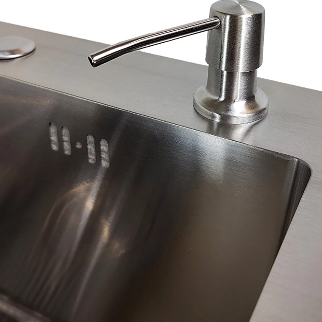 Мойка универс. С5044 (88) (в компл. коландер и диспенсер) нерж. Сатин MARRBAXX Мойка универс. С5044 (88) (в компл. коландер и диспенсер) нерж. Сатин MARRBAXX