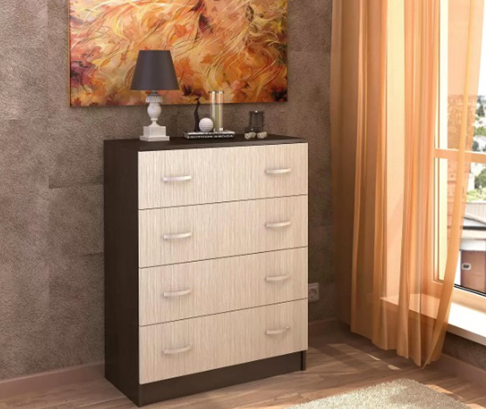 Комод Басса 4-ящ. №554 (50) белф./венге