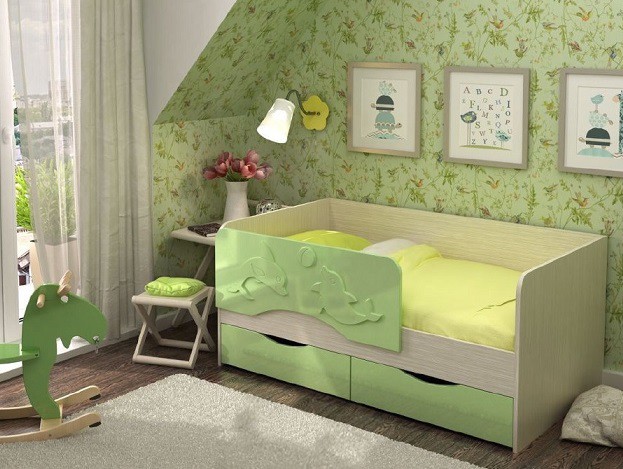 Корпус кровати Алиса КР-812 1,6м (50) дуб белфорт