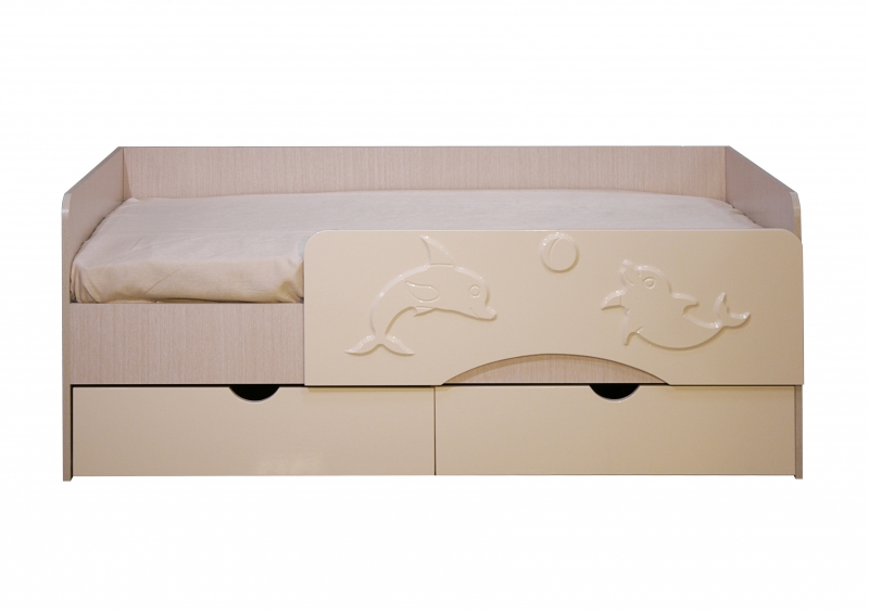 Фасад кровати Алиса КР-812 1,6м (50) ваниль глянец