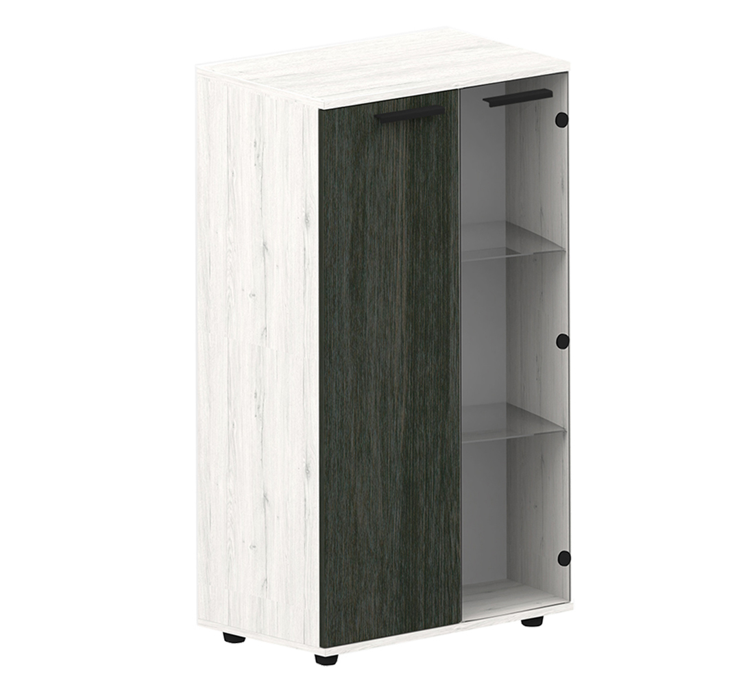 Гретта Мод.ГТ3 Шкаф комбинированный лам.интра-лам.дуб крафт белый