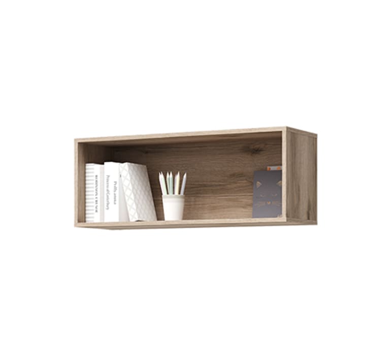 Киви ПЛ-01 Полка навесная (50) белый суперматовый/дуб делано АКЦИЯ 3800