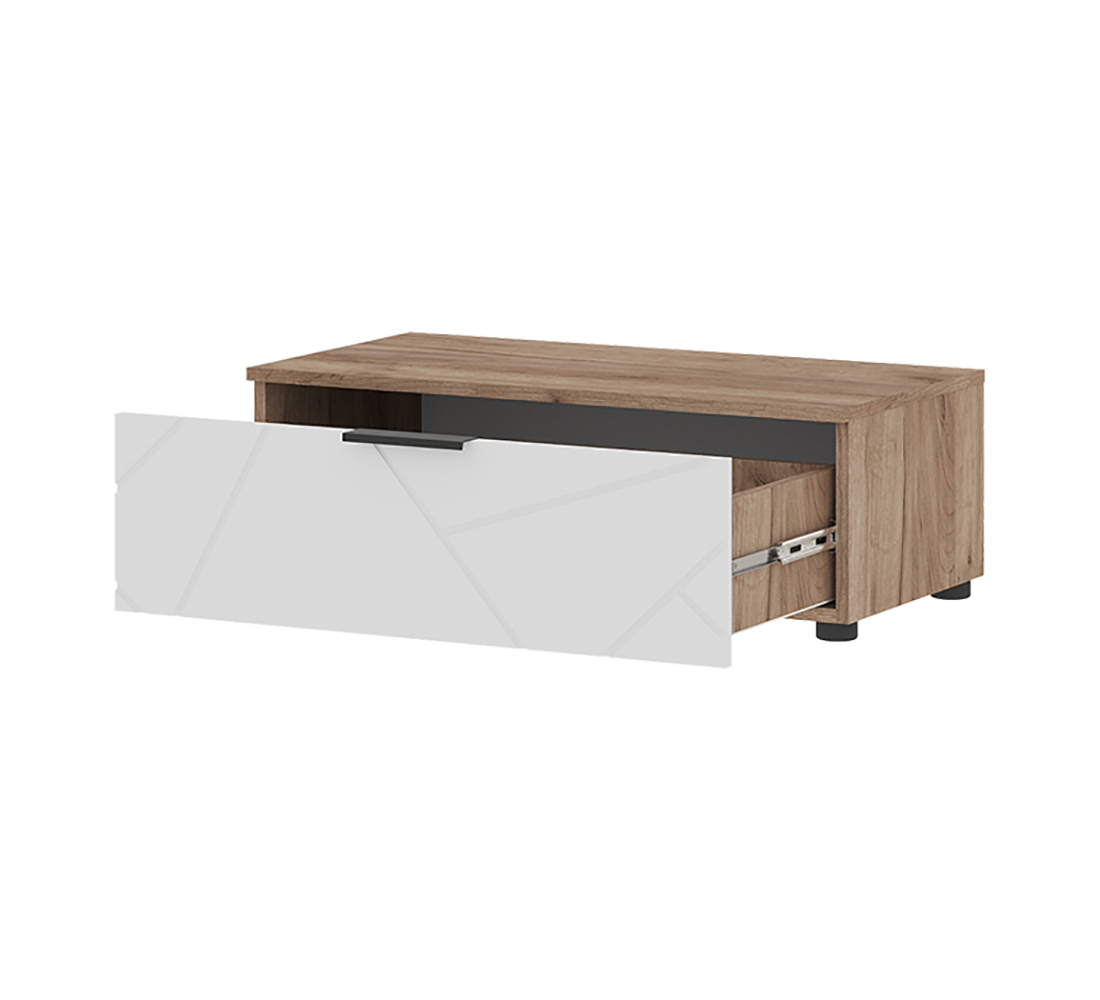 Орегон ТБ 01 Тумба 800 (50) белый супермат /дуб крафт  табачный